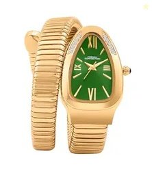French Connection Eternelle Curve | Green Dial with Rose Gold Case | F