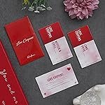 eCraftIndia Set of 12 Love Coupons Greeting Card for Valentines Day Valentine Gift for Girlfriend Boyfriend Husband Wife Her Him | Valentines Day Gift | Valentine Day Decoration Items