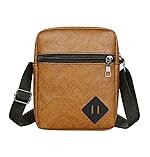 Vegan Leather Messenger Bag Shoulder Bag | Sling Cross Body Travel Bag
