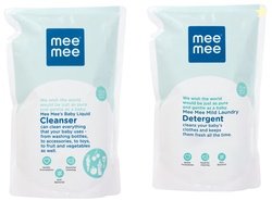 Mee Mee Anti-Bacterial Baby Liquid Cleanser (1.2L) & Mild Baby Liquid