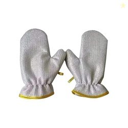 ARABEX Non Scratch Wire Dish Cloth Gloves,Steel Scrubber for Utensils