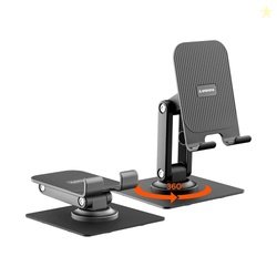 Ambrane 360 Rotation, Foldable Design Mobile Stand with Stable Metalic