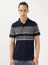 Lee Striped Polo Collar T-shirt