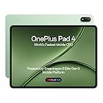 OnePlus Pad 4, SnapdragonÂ® 8 Elite Gen 5 Platform, 33.53cm 13.2″ 3.4K Screen, 144Hz Adaptive, 8 Speakers, AI Powered, PC-Level Productivity, 13,380 mAh Battery, 8GB + 256GB, WiFi,Sage Mist