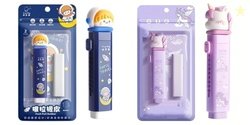 BlackZone Cartoon Shaped Cute Erasers Push Pull Design Retractable Era