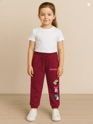 YK Disney Kids Girls Mickey Mouse Printed Cargo Joggers