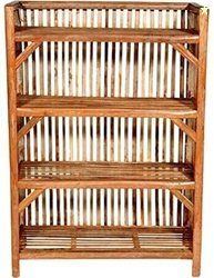 MiiArt Bamboo Books and Shoes Rack,4 Shelf Rack(size-35 inch) Pac...mo