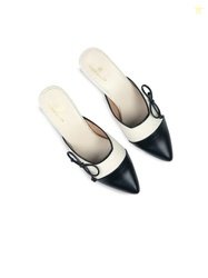 Schon Zapato Women Colourblocked Slim Heeled Mules