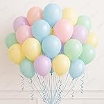 AMFIN (Pack of 50) Pastel Birthday Decoration Item Balloons – Multicolour