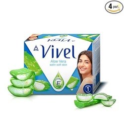 Vivel Aloe Vera Bathing Soap,150gx4 | BIS Grade 1| Highest Soap Grade