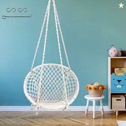 Patiofy Swing For Adults/Swing For Balcony/Swing Chair/Cotton Round Sw