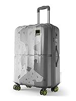 Safari Tazzo 8 Wheels 66cm Medium Size Trolley Bag, Hard Case Polycarbonate, 360Âº Wheeling Small Check in Luggage, Suitcase for Travel, Trolley Bags for Travel, Printed