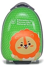 ACEPACK Kids Trolley 15″ Green Polycarbonate Rolling Suitcase for Kids, Carry-On Hard Sided Travel Trolley