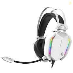 TAG Gamerz Titan RGB White Over-Ear Gaming Wired Headphone | Soft Ear