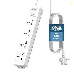 EMBOX 1500W Extension Board with Switches | 4 Universal Sockets Master