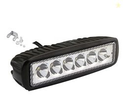 Kozdiko 6 LED Fog Light/Work Light Bar Spot Beam Light White Light Set