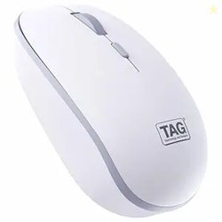 TAG WM500 White/Grey Wireless Mouse, 2.4GHz USB Receiver, Dedicated DP