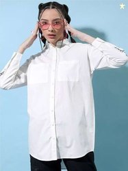 Tokyo Talkies Printed Cotton Casual Shirt