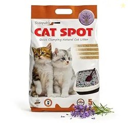 CatSpot Lavender Flower Scented Cat Litter  5kg | Ultra Absorbent, Qui
