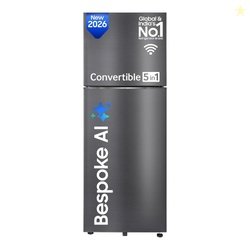 Samsung 419 L, 3 Star, Convertible 5-in-1, Digital Inverter, Frost Fre