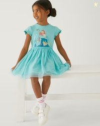 MARKS & SPENCER Mermaid Print Fit & Flare Dress