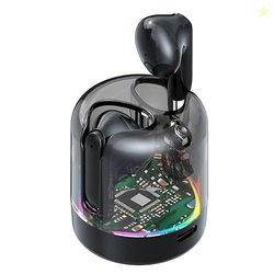 VEHOP TM70 Transparent Truly Wireless TWS Earbuds, AI-ENC Calls, 30Hrs