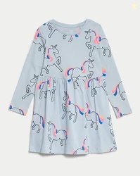 MARKS & SPENCER Pure Cotton Unicorn Dress
