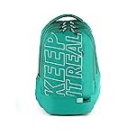 Gear Men/Women Keep It Real 40 Litre Water Resistant 4 Compartment School Backpack/Daypack/Travel Backpack/Kids Bag/College Bag For Boys/Girls (Green-White)