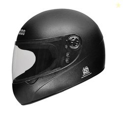 STUDDS Chrome Deluxe ISI Certified Full Face Helmet (Black - XL)