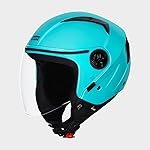 STUDDS Vogue ISI Certified Open Face Motorcycle Helmet for Men and Women with Clear Visor
