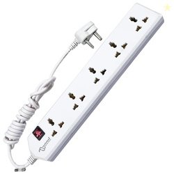 MULTYBYTE 5 Socket 1 Switch Power Saving Outlet Extension Board, High
