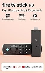 Amazon Fire TV Stick HD (newest model), Alexa Voice Remote with TV power & volume controls, full HD streaming device