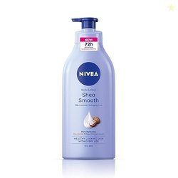 NIVEA Shea Smooth 600ml Body Lotion with Hyaluronic Acid & Deep Moistu
