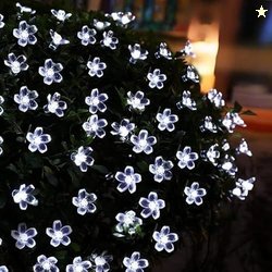 One94Store 36 Flower LED Curtain String Lights  12 Meter Silicon Flowe