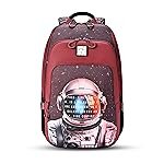 Gear Cosmonaut Backpack 19″/38L Large Water Resistant School Bag/Casual Backpack/Daypack/Kids Bag for Boys/Girls (Maroon-White)