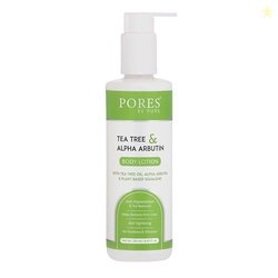 PORES Be Pure Body Lotion with Tea Tree Oil, Alpha Arbutin & Plant-Bas
