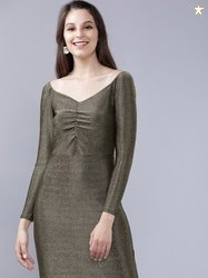 Tokyo Talkies Bodycon Shimmer Dress