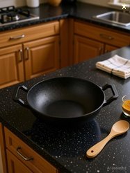 Human Hydro IronCure Cast Iron Kadai 23 CM, Naturally Nonstick & ...mo