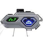 EDYELL C8 Pro Motorcycle Bluetooth Headset,LED Emergency Lights,HiFi Stereo Calls,Wireless 50MM Earphone Helmet Bluetooth,IPX6 Waterproof,Compatible with All Helmets