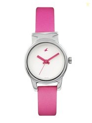 Fastrack Women White Analogue Watch NJ6088SL01C