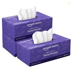 Amazon brand- Amazon Basics 2-Ply Facial Tissue paper 600 pulls | 200