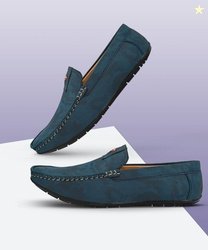 LEATHERKRAFT Loafers For Men (Blue , 9)
