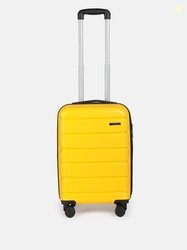 Teakwood Leathers Hard Sided 360-Degree Rotation Cabin Size Trolley Ba