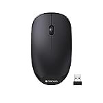 Zebronics HAZE Wireless mouse for Computers, Laptops with 1200 DPI, Advanced optical sensor, 2.4GHz USB Nano receiver, Plug – Play usage, Power saving mode and Comfortable use on most surfaces – Black