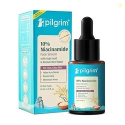 Pilgrim 10% Niacinamide Serum 30ml For Acne Marks|With 1% Zinc PCA, Sa