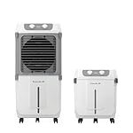 Havells 2-in-1 Convertible 80 L Desert Air Cooler for room| Dual functionality & easy storing| Can be used as side table| 5 Leaf Metal Blade Fan| Powerful Air-Delivery| Bacteria shield honeycomb pads