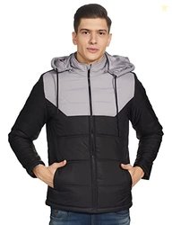 Amazon Brand - Symbol Men's Quilted Jacket (AW21-SY-QWH-153_Grey_XL)