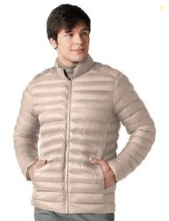 Amazon Brand - Symbol Men's 100% Nylon Regular Fit Quilted Bomber Jack