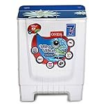 Onida 8 kg 5 Star Ultra Wash, Hydraulic Designer Glass Lid Semi Automatic Top Load Washing Machine (S80GS)