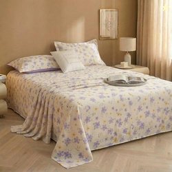 BSB HOME Cloud Cotton King Size bedsheet | Flatsheet Summer Sheet with